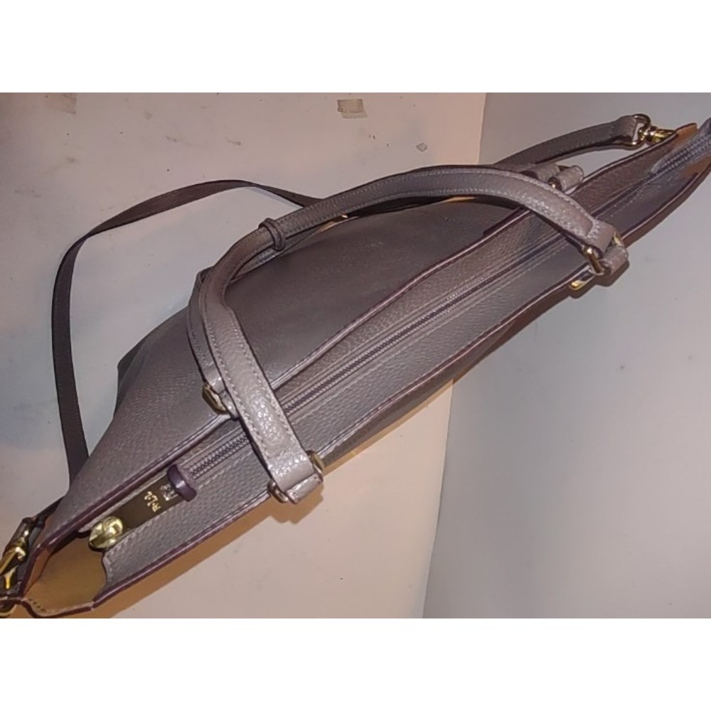 Lauren Ralph Lauren Cross Body Purse Taupe, Inside pocket, Shoulder Strap 18x13 - Picture 7 of 11